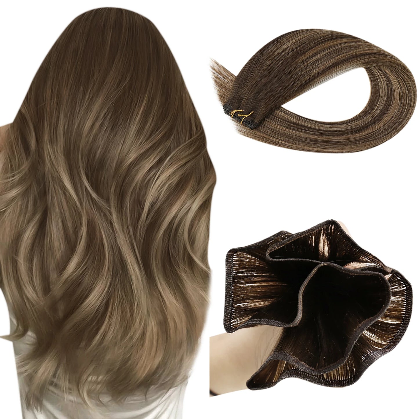 Flat Silk Hair Weft