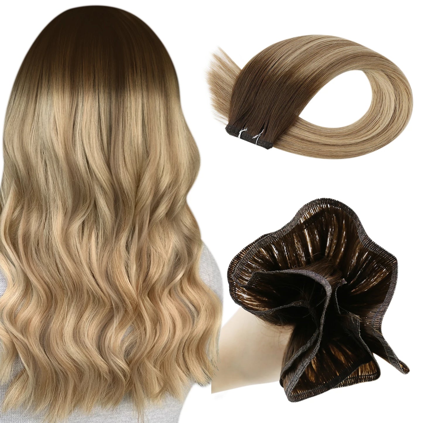 Flat Silk Hair Weft