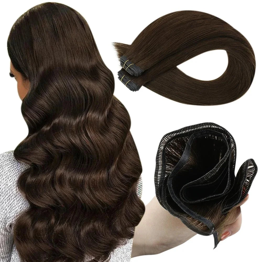 Flat Silk Hair Weft