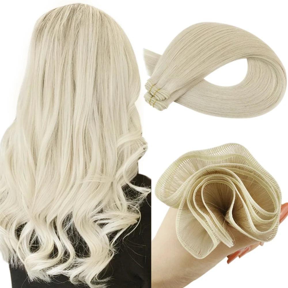 Flat Silk Hair Weft