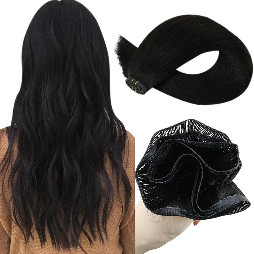 Flat Silk Hair Weft